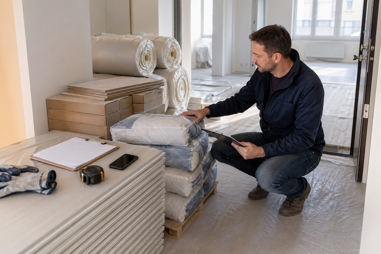 Как принять строительные материалы перед ремонтом: чек-лист по документам, маркировке и хранению