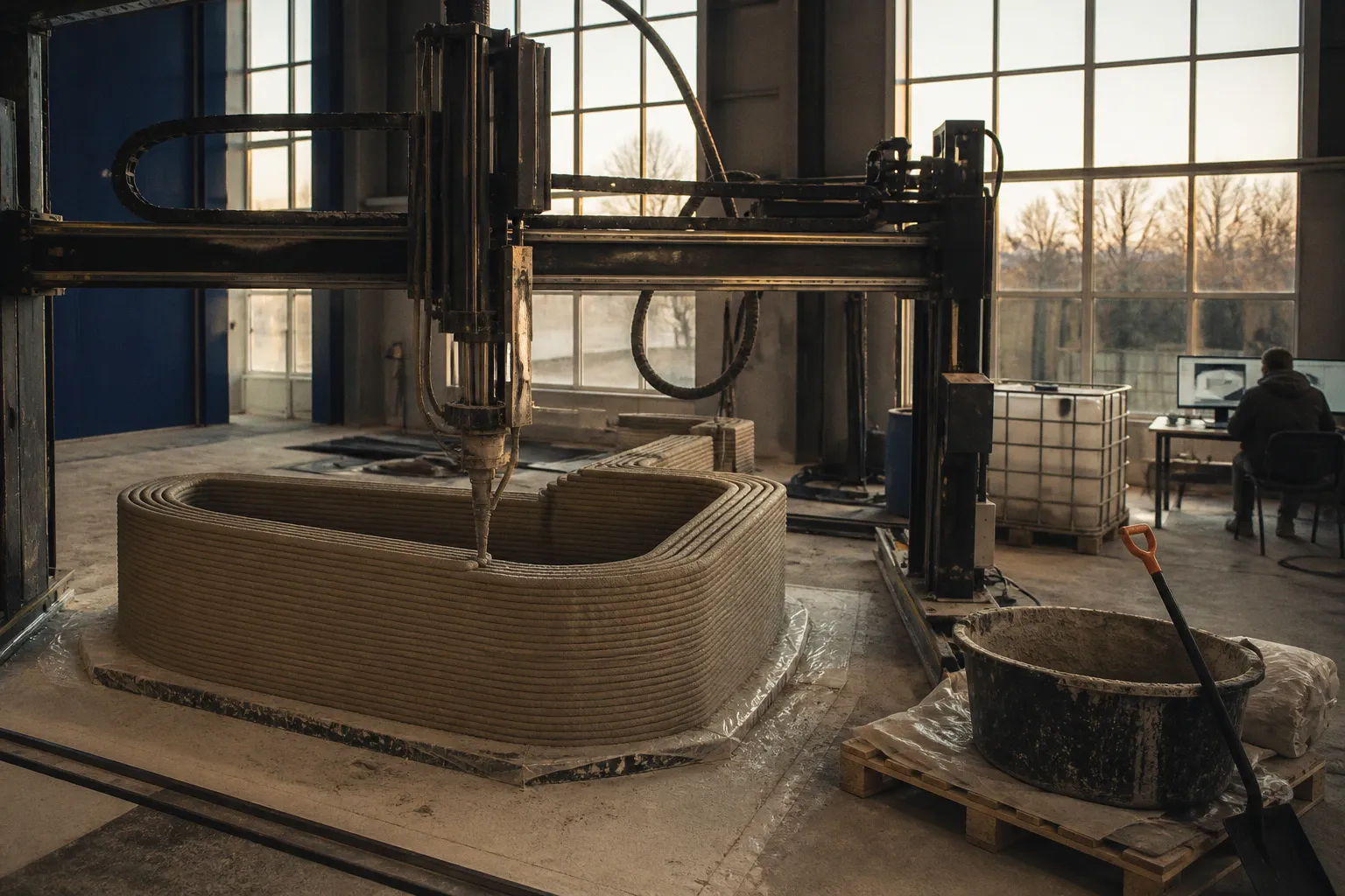 Российские ученые разрабатывают бетонную смесь для 3D-печати зданий